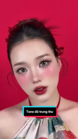 Hôm nay Phương lên tutorial tone đỏ siêu hot trung thu năm nay nhé 😊 #phuongkoimakeup #makeupungdung #tonedo #trungthu #xuhuong 