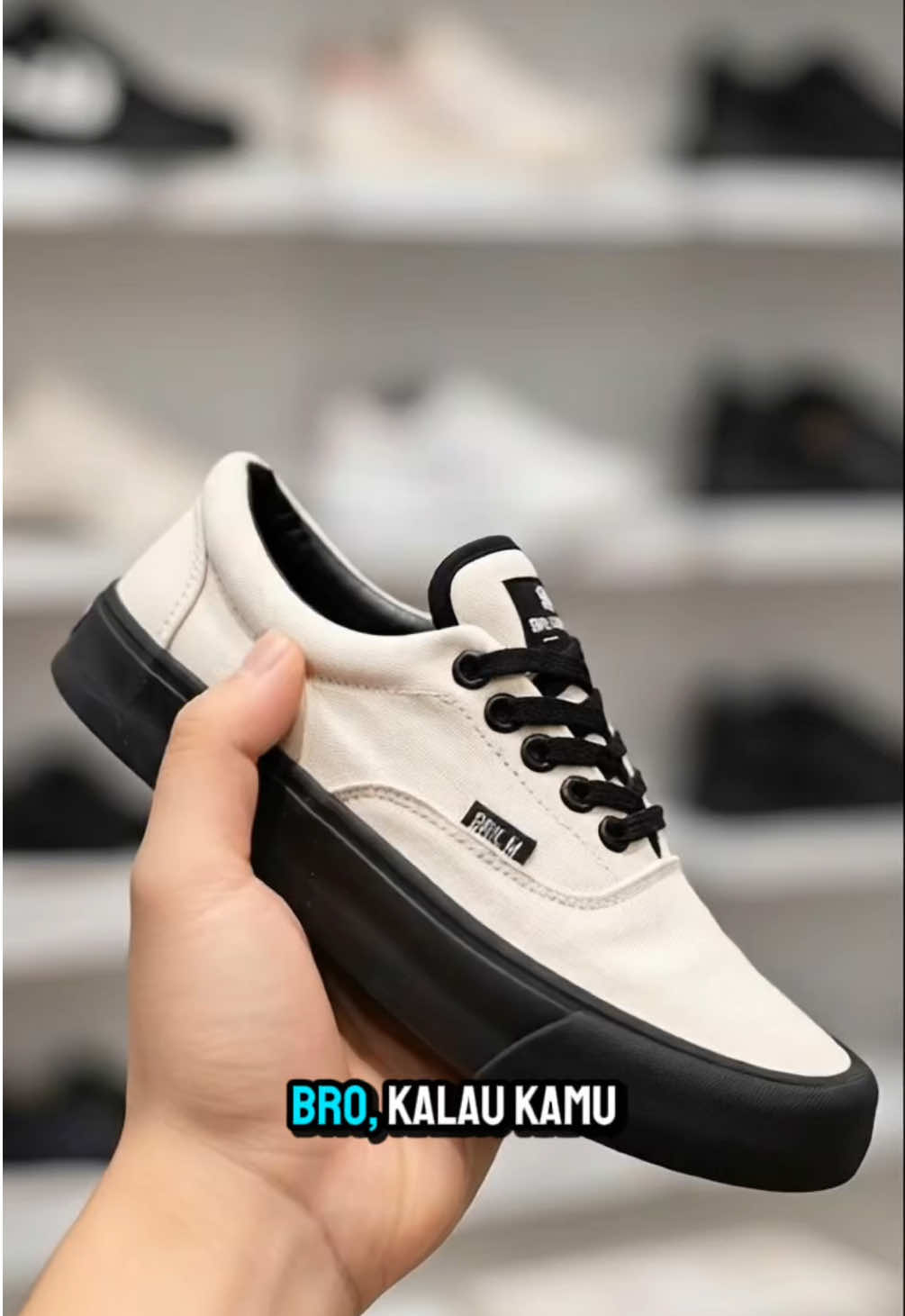 Brick Mansions - Athena Off White Black Sepatu Sneakers Caval Pria Wanita #berandafyp #SneakersKeren #sepatu 