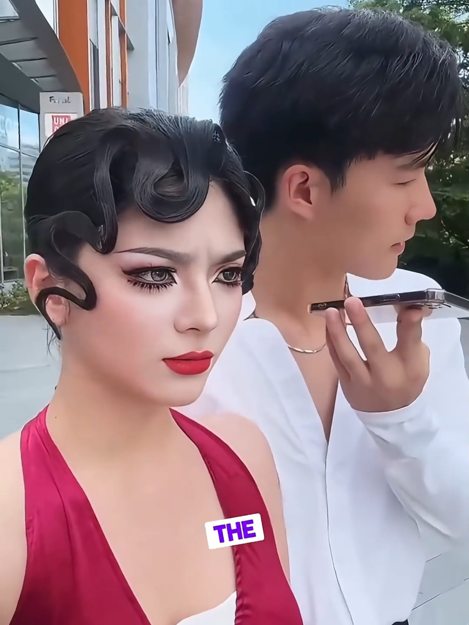 Her Boyfriend's Mom Showed Up, So She Did THIS 🤣 #makeup #tiktok #virał #foryou #chinesemakeup #fypシ
