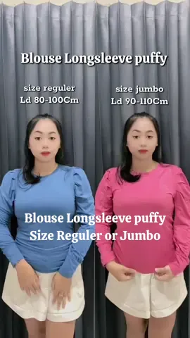 Blouse Longsleeve puffy bestseller😍ada size reguler dan jumbo yaa , jdi kalian bisa pilih dan sesuai sama ld kalian , cuss langsung dichekout🛍️🤩✨#atasanwanita #hijabfriendly #bestseller #paydaysale #fypシ゚viral🖤tiktok 