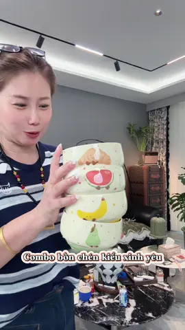 Em mới tìm được cái kho này có combo 4 chén bát xinh yêu này mà giá thì mềm lắm nha #chenbatdethuong #batdethuong #chenbatcaocap #chenbatsucute 