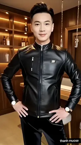 áo khoác da nam mẫu mới lạ phong cách trẻ trung #aokhoacdanam #thoitrangnam #xuhuong 