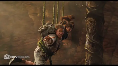 Synchronized Swinging - Land of the Lost (2009) - TM & © #UniversalPictures Rick (Will Ferrell), Will (Danny McBride), Holly (Anna Friel) and Chaka (Jorma Taccone) struggle to break free from hanging vines, unaware that a T. Rex provides a greater threat to their lives. Click the link in bio to watch the full movie. #landofthelost #willferrell #movieclips