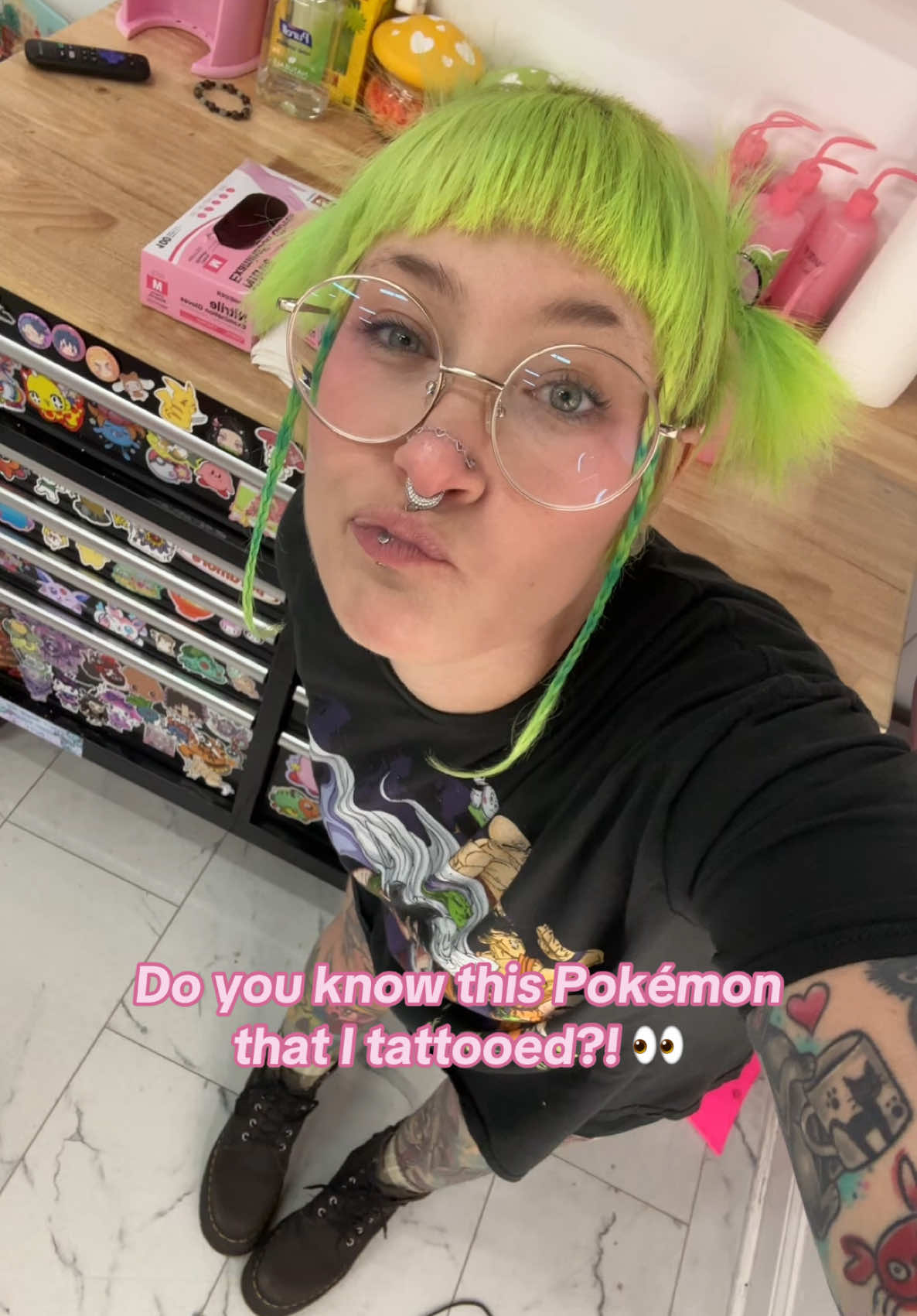 Whose that Pokémon?! 👀 #pokemomtattoo #kawaiitattoo 