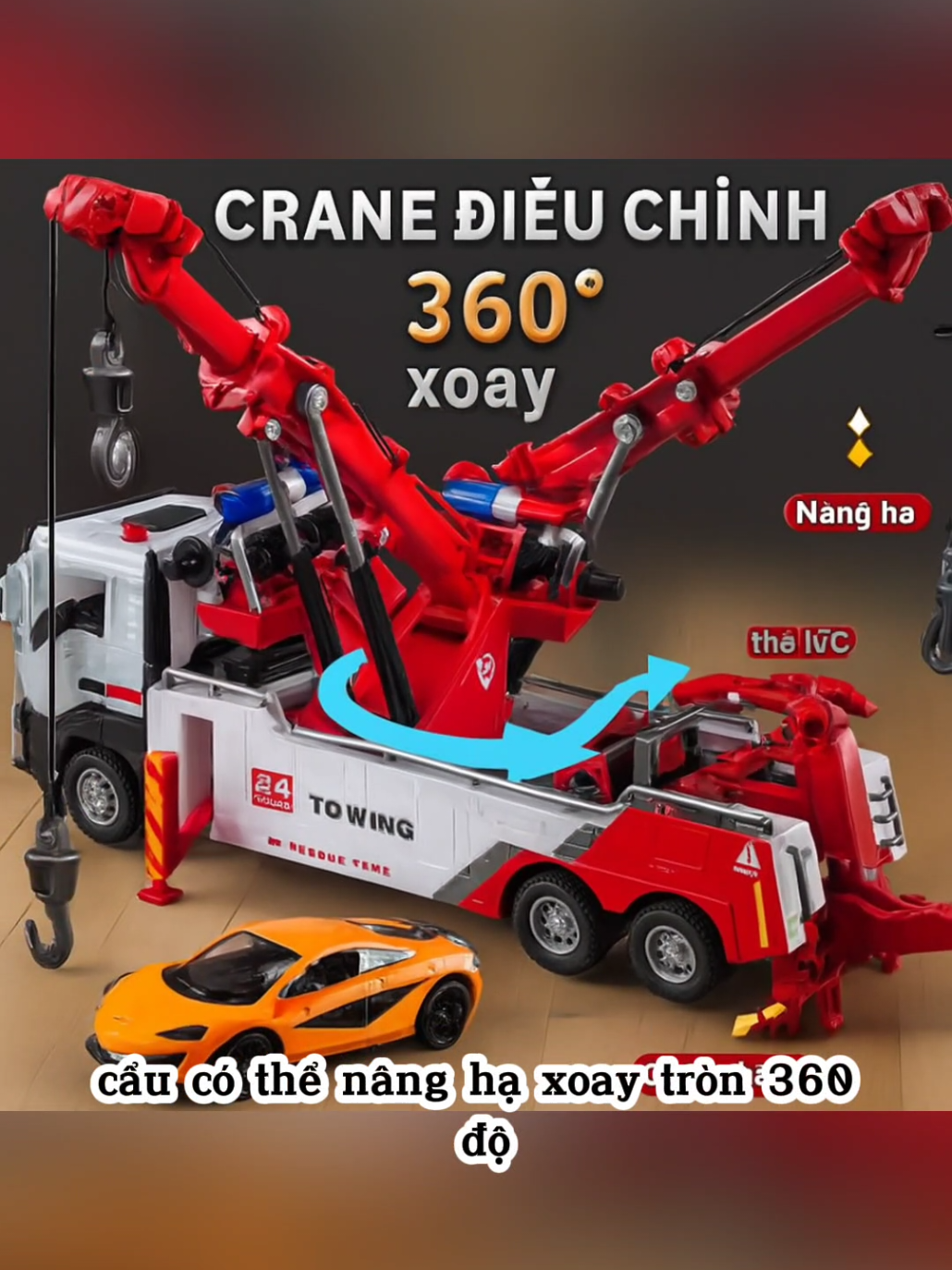 Mô hình xe cần cẩu cứu hộ giao thông có cần cẩu đôi có chân đỡ tỉ lệ 1/32 là quà tặng cho ae mê xe mê mô hình đồ chơi giao thông #mohinh #xemohinh #mohinhvn #xecau #cancau 