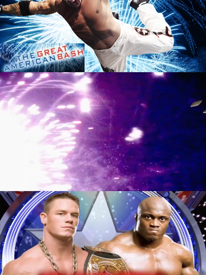 WWE The Great American Bash 2007 - John Cena vs Bobby Lashley(Match for The WWE Championship)#WWE #wrestling #fyp #bobbylashley #johncena