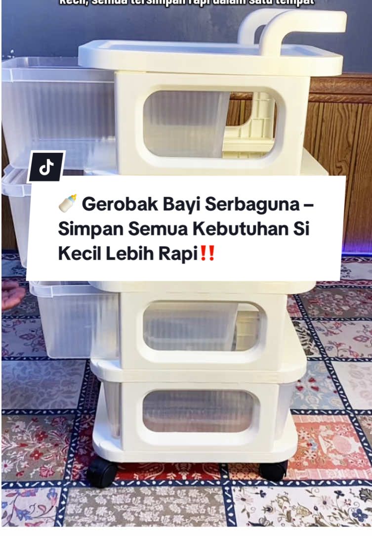 🍼 Gerobak Bayi Serbaguna – Simpan Semua Kebutuhan Si Kecil Lebih Rapi! #GerobakBayi #RakBayi #LemariBayi #PenyimpananBayi#RakSerbaguna 