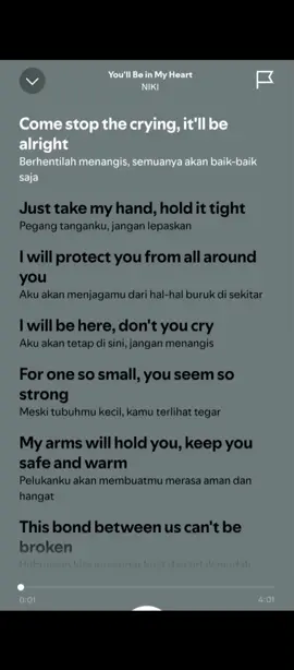 You'll Be in My Heart - NIKI- Lirik Dan Terjemahan - #youllbeinmyheart #niki #lirycs #songlyrics #youllbeinmyheart #lirycsmusic #foryoupage #fyp #lewatberanda #spotify #spotifyonlyyou 