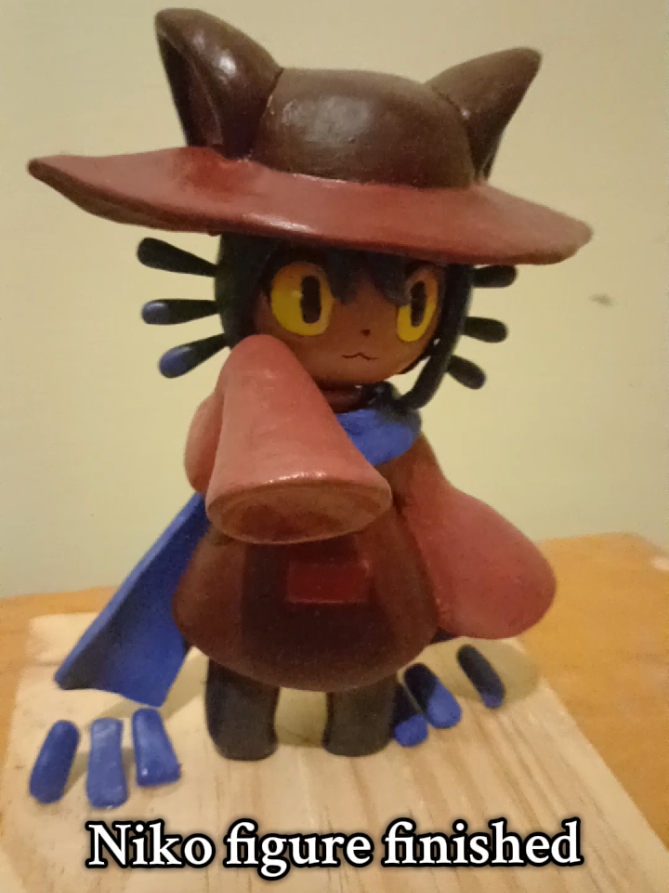 second figure made with polymer clay ^^ a daily reminder that you can make any figure you want with your own hands #oneshot #nikooneshot #polymerclay #clay #game 