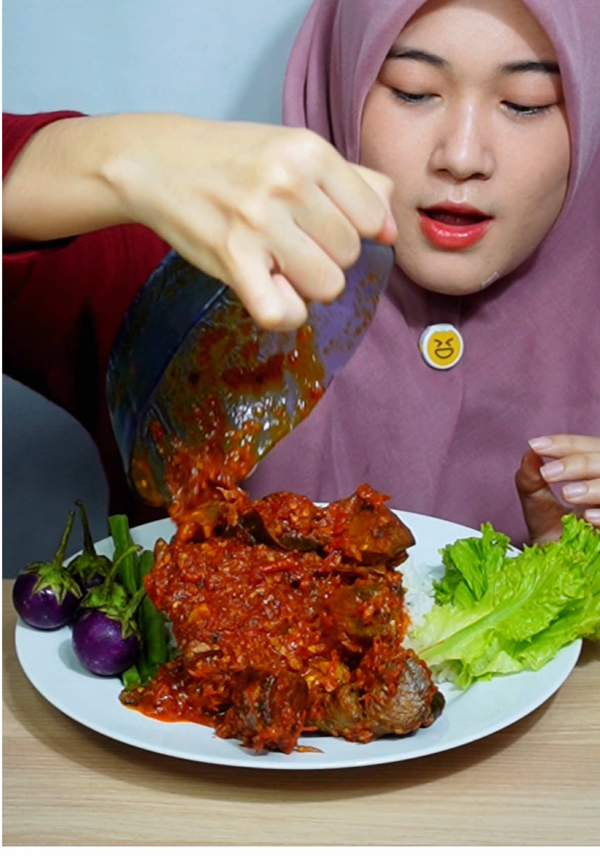 Gak selalu mulus ngonten sederhana juga ADA AJA GANGGUANNYA TAPI #KALEMAJA 🙂💔 #inicia #iniciamukbang #asmr #mukbang 