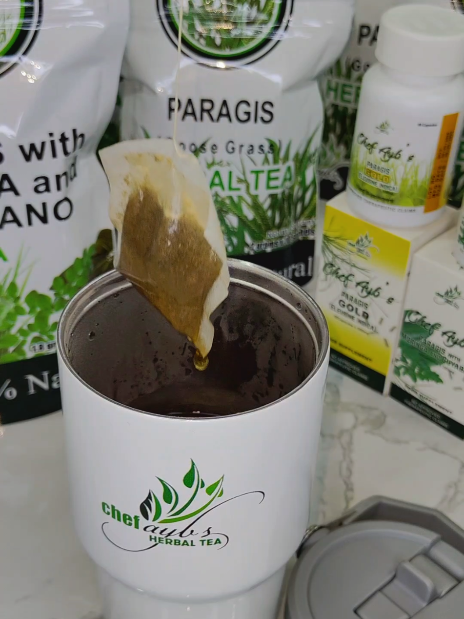 Chef Ayb's Paragis Herbal Tea 🍵🌿💚 #chefaybsparagistea #paragisbychefaybs #paragistea #paragisbenefits #paragiswithmoringaandguyabanotea 