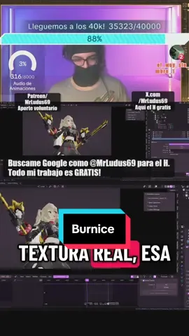 Y así cierra nuestro live ! Ojalá lo disfrutaron mucho con avance a la animación de Burnice! #xokas #tiktoklive #zenlesszonezero #mrludus #blender 