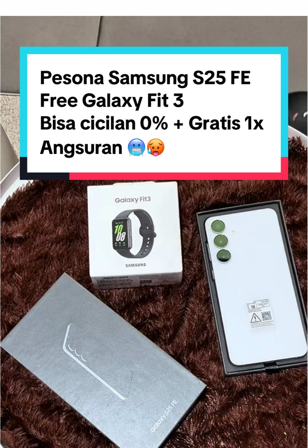 Samsung baru aja ngenalin Galaxy S25 FE, seri terbaru yang bawa banyak upgrade dari sebelumnya ✨ Layarnya makin smooth, performa makin kenceng, kameranya lebih bening banget. Eh tapi nggak cuma itu… beli sekarang langsung dapet Galaxy Fit3 GRATIS ⌚️ Jadi HP-nya flagship, pergelangan tangan pun makin stylish! 💰 Harga Rp 9.999.000 (8/256GB) 🔥 Promo spesial: 	•	Cicilan 0% DP 0% 	•	Gratis 1x Angsuran 	•	Tanpa Kartu Kredit Cuma modal KTP aja, urusan ACC aku bantuin sampe beres ⚡ Langsung WA: 08777-3666-702 📲 #SamsungS25FE #erafonemojokerto #kredithpmojokerto #samsungmojokerto #kredivomojokerto 