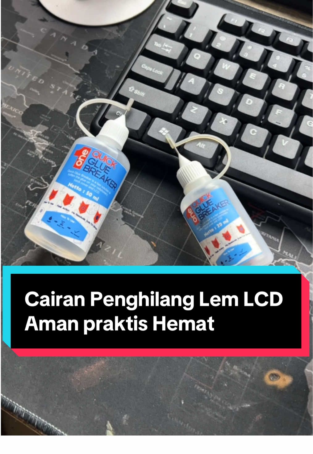Cairan Penghilang Lem LCD Aman praktis Hemat #quickgluebreaker #lcdhp #lcd 