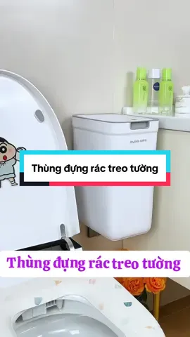 Thùng đựng rác treo tường có lắp đậy #giadungtienich #giadung #xuhuong #thungracthongminh #thungrac 