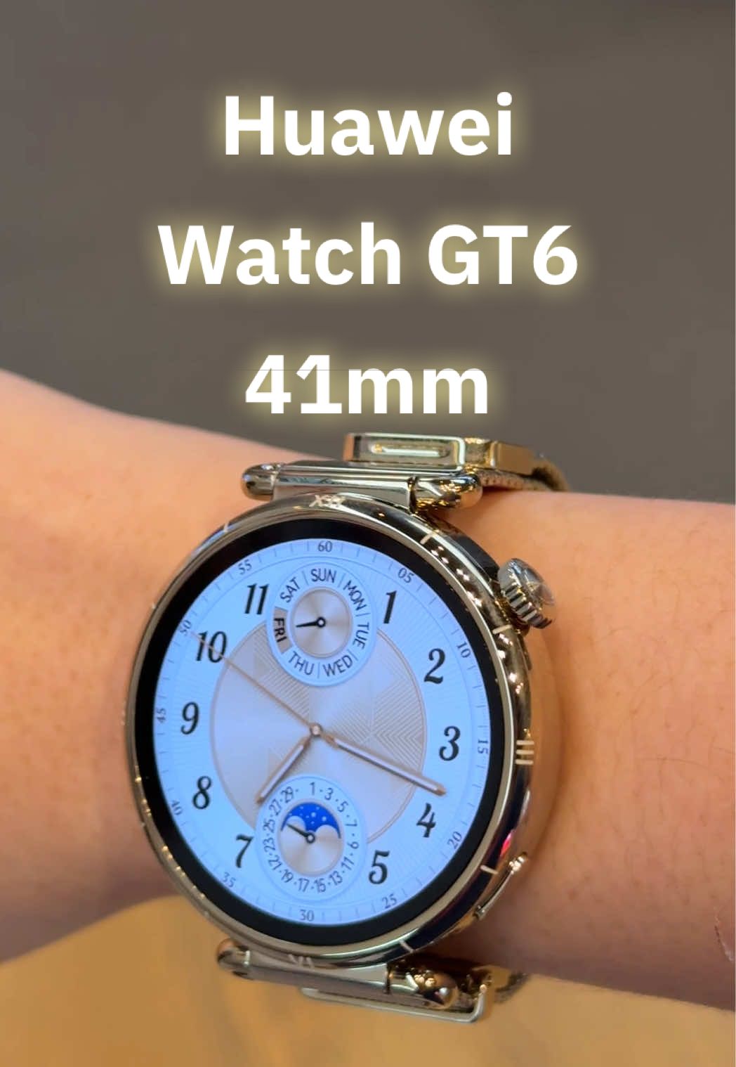 น้อนน GT6 41mm ก็น่ารักเข้ากับสายข้อมือเล็กหาสมาร์ทวอทช์ใส่ยากสุดๆ พอดีข้อมือมาก เริ่ด✨ #WatchGT6series #everymovecounts #HUAWEIGT6seriesxBaifern #DesignThatInspires #Huawei 