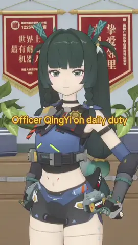 Officer QingYi on daily duty  #zzz #zenlesszonezeroedit #qingy #pubsec 