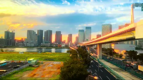 毎回眺めてしまう🌆おすすめ車窓スポット✨（夜もめっちゃキレイ！） 📍ゆりかもめ線 【新豊洲】〜【市場前】 Yurikamome line 【Shin-Toyosu】〜【Shijo-mae】 #東京 #絶景 #豊洲 #Tokyotravel #fyp 