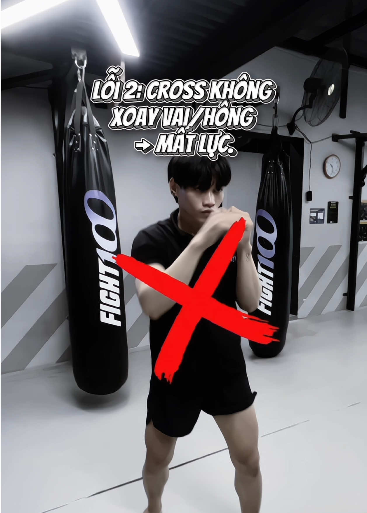Sửa lỗi thường gặp khi đánh đòn jab, cross (1&2) #kickboxing #boxing🥊 #fight100 #boxingtraining #ilovetiktok 