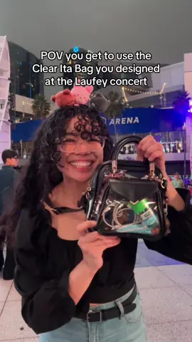 Brought my Clear Ita Bag at the Laufey concert this weekend in LA 🥺 // Get your own stadium and venue approved (at most venues) on mualcaina.com ✨ #artistalley #animecons #clearbag #mualcaina #clearbagpolicy 