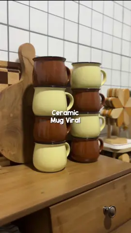 Yeay ada mug baru matchy2 dgn dapur 😍 cantik sangat tak nyesal pilih 2 kaler ni . material jenis tebal n tahan lasak puas hati ✨ #ceramicmug #mugviral #ceramiccoffeemug #cawan  #mug 