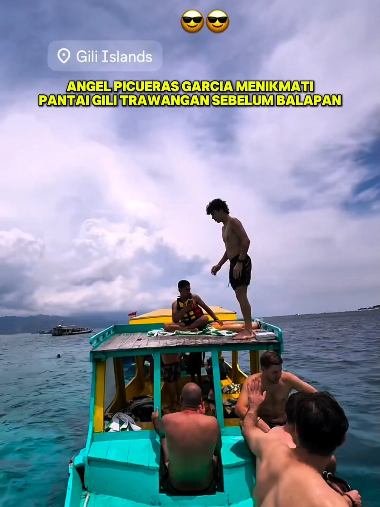 ANGEL PICUERAS GARCIA MENIKMATI PANTAI GILI TRAWANGAN SEBELUM BALAPAN. #sirkuitmandalika #mandalika #motogpmandalika2025 #mandalikagp2025 #motogplombok 