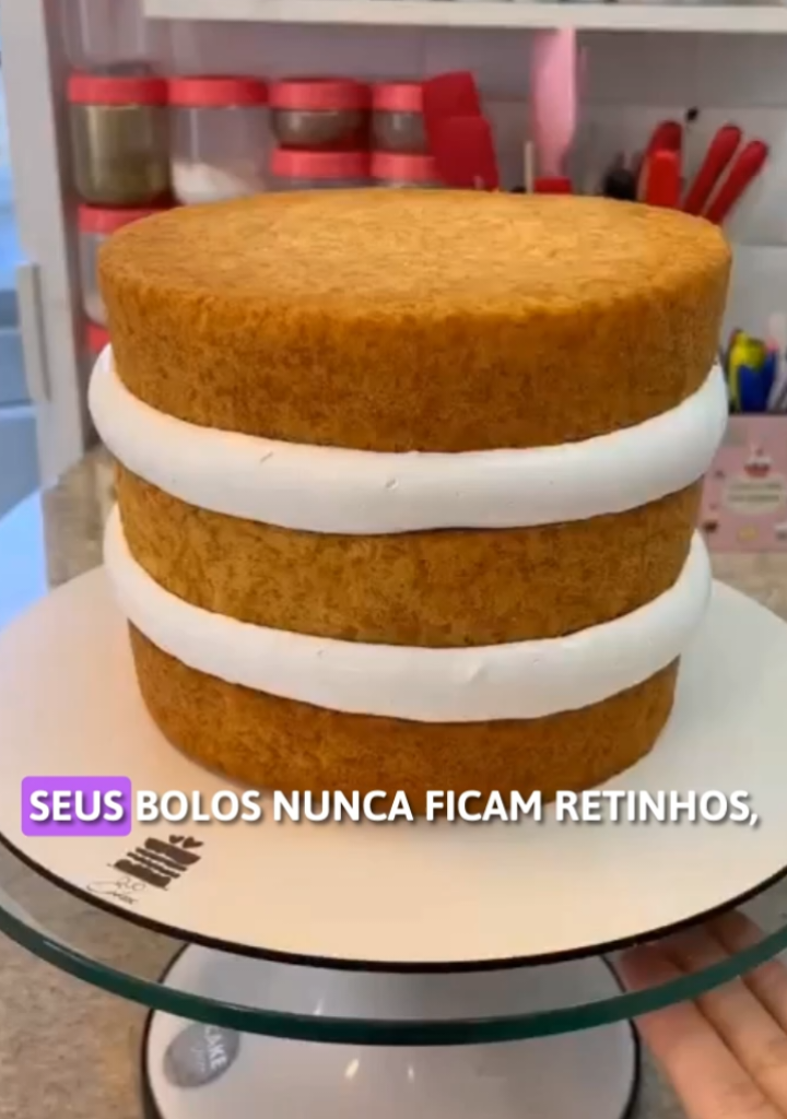 Bailarina o segredo das confeiteiras! #bolo #bailarina #confeitar 