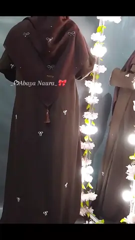 Abaya Naura Dress Syar'i Pita 🎀 Coquette Bordir Premium Simpel😍 #abayanaura #abayabordirpita #abayacantik #fyp 