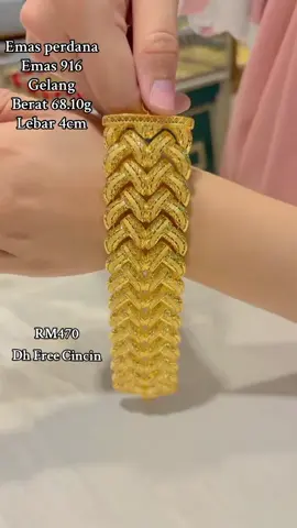 Beli 1 item rantai tangan dh bole dpt 1 free cincin😍 #foryoupage #emas #emas916 #emaspreloved #fyp 