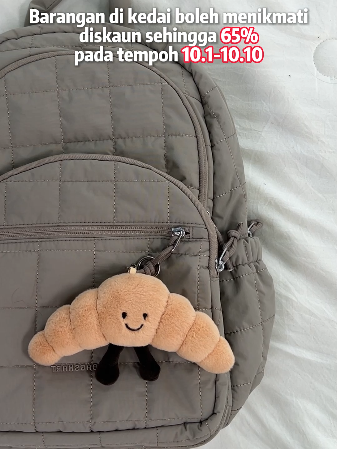 🔥 10.1-10.10 tawaran mega! Diskaun sehingga 65%, baucar + hadiah percuma diberi, beli terus dapat hadiah, kalau terlepas tunggu tahun depan!#bagsmart #OOTDMalaysia #bagsmartmy #backbag #tiktokshop #fashiondesigner #schoolbag #student