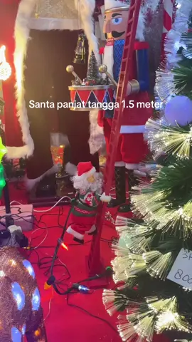 Santa panjat tangga mini 1.5 meter , hiasan dekorasi natal #natal #christmas 