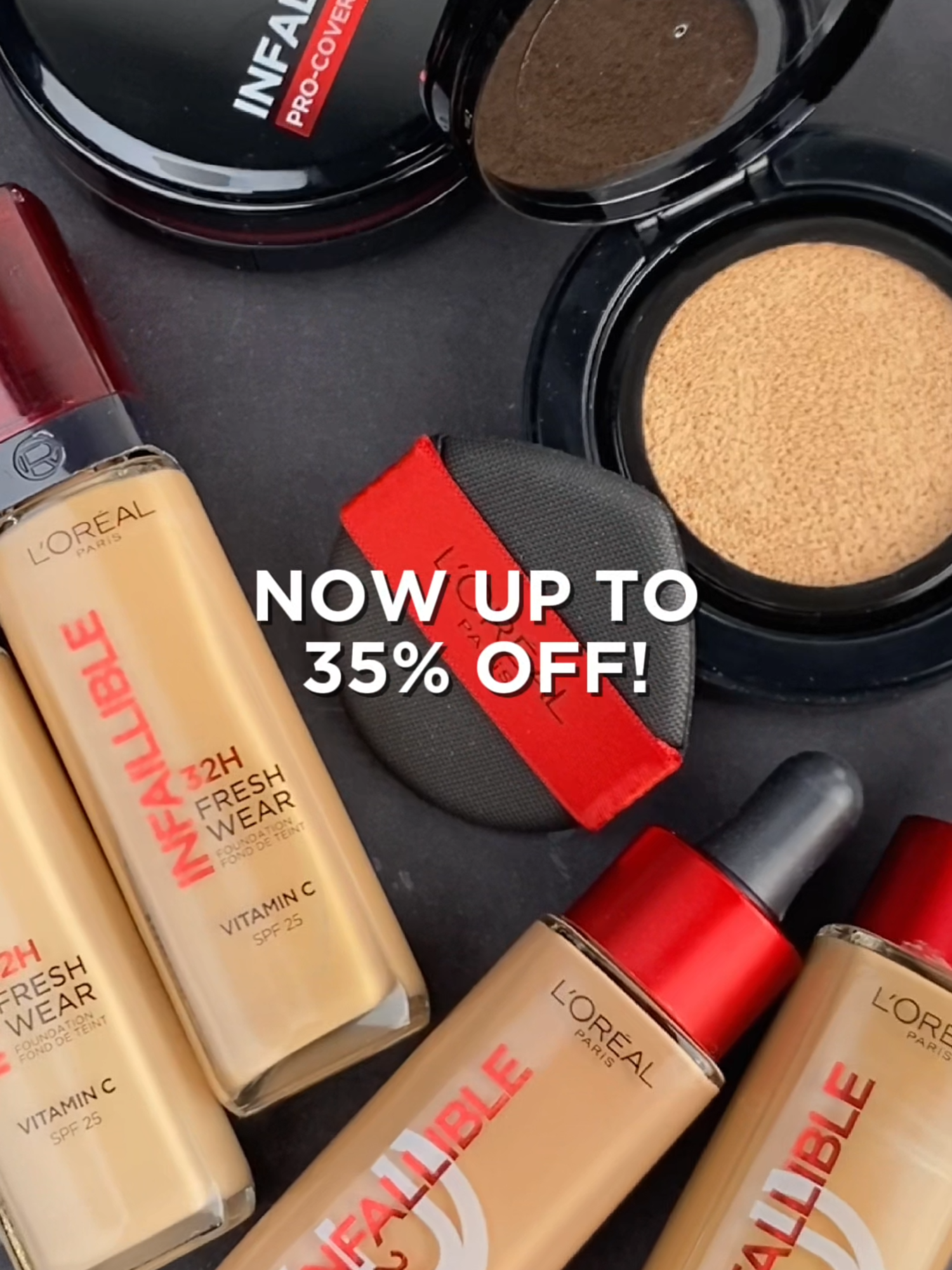 From breathable wear to flawless glam, we’ve got your skin covered 💁‍♀️ #LorealParisMY #LorealBeauty #LorealMakeup #InfallibleTintedSerum #ProCoverCushion #LorealTrueMatch #infalliblemattecover #WeGotYouCovered #Foundation #MakeupRoutine