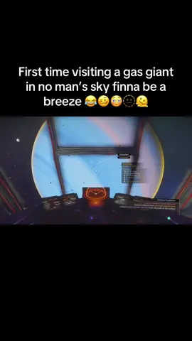 No mans sky first time visiting a gas giant planet 🤯😳 #nomanssky 