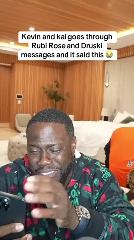 Kevin and kai goes through Rubi Rose and Druski messages and it said this 😭 #mafiathon #kaicenat #kevinhart #druski #twitchclips 