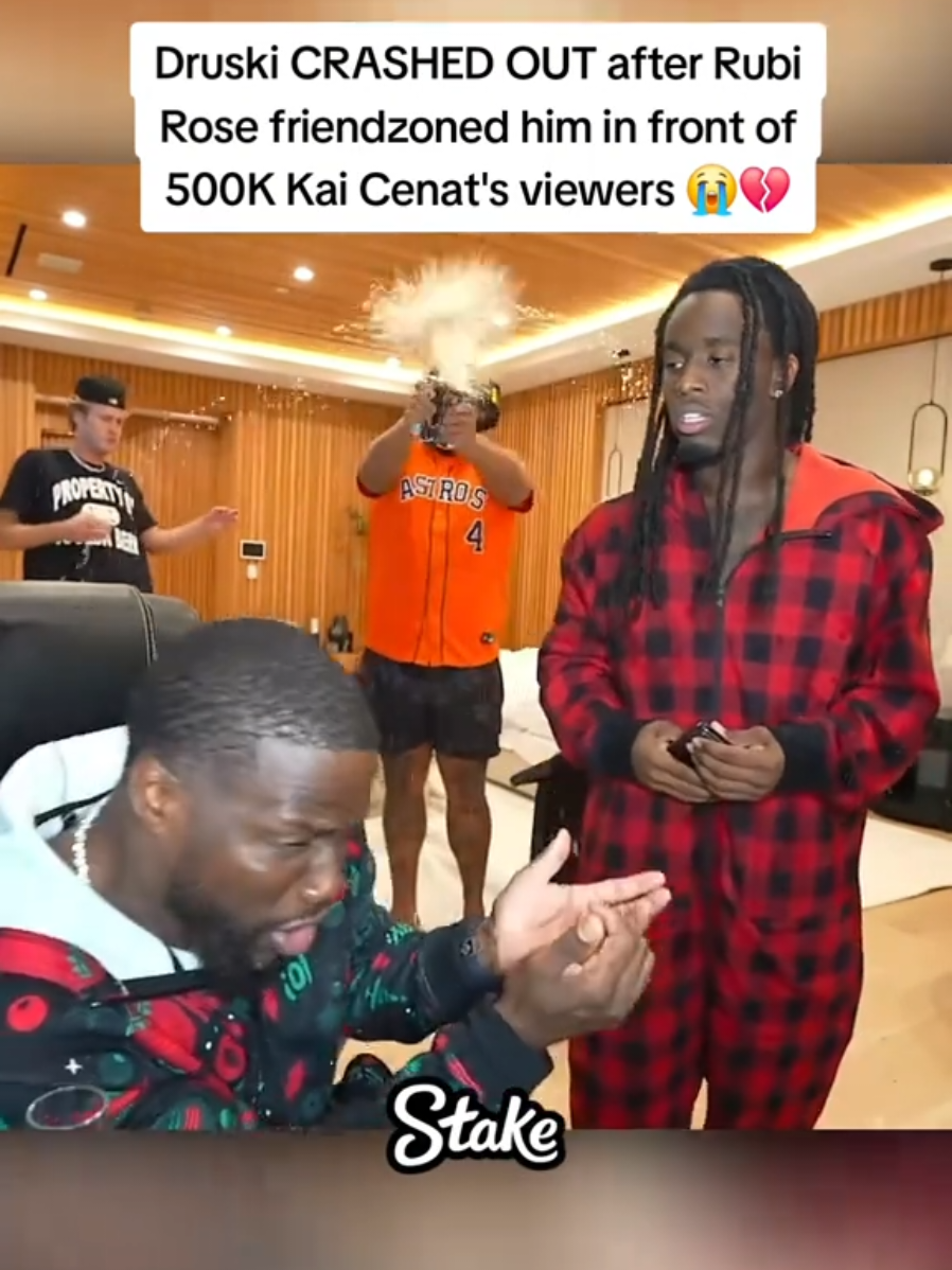 Druski CRASHED OUT after Rubi Rose friendzoned him in front of 500K Kai Cenat's viewers 😭💔 #druski #rubirose #kaicenat 
