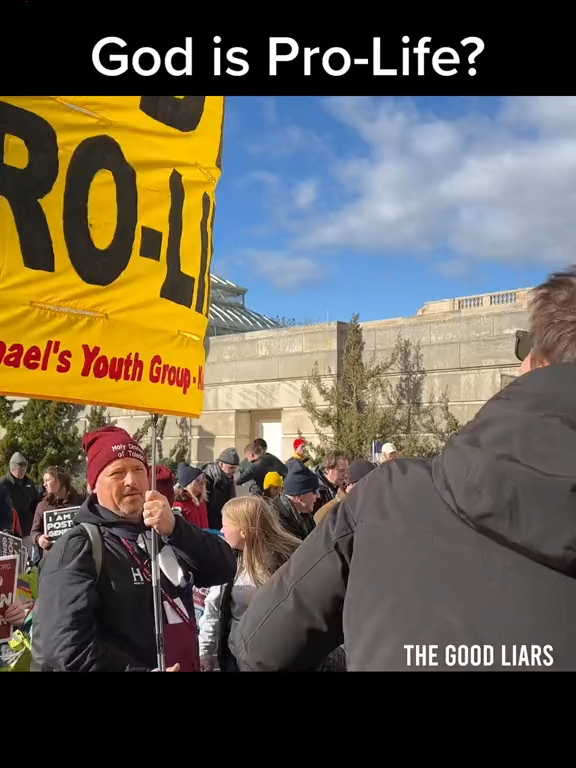 God is Pro-Life sign at the March for life.