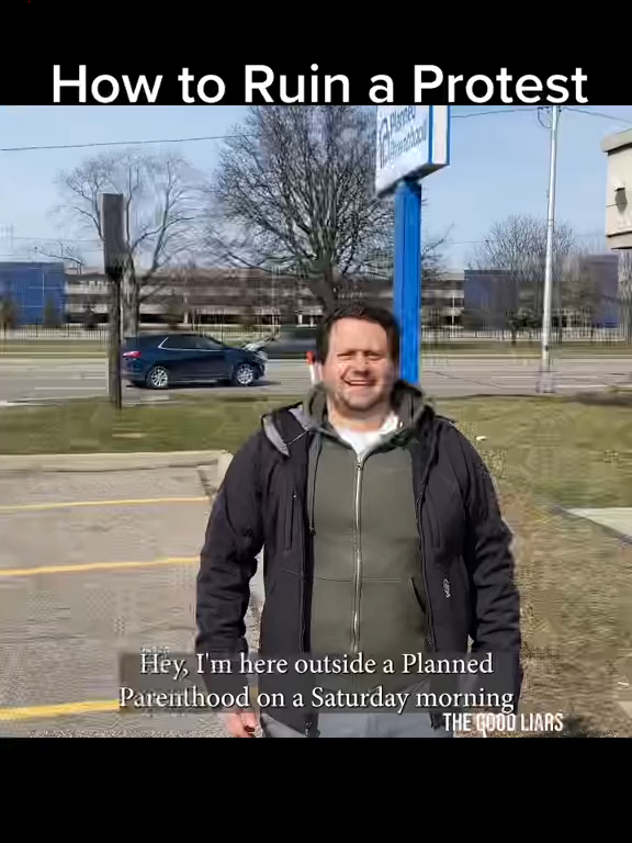 Protesters waving anti-abortion signs outside of Planned Parenthood to harass people have one weakness. Signs.