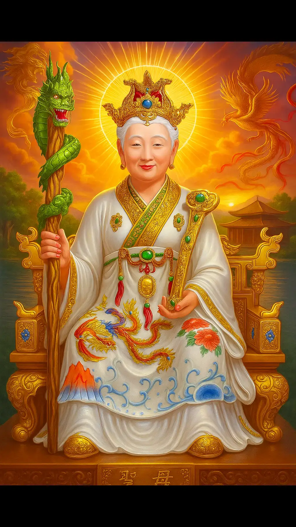 bà thánh mẫu Bạch Ngọc nương nương.   #xuhuongtiktok 