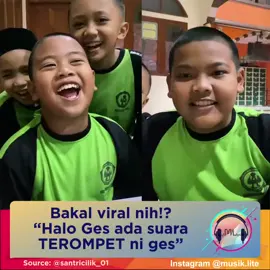 bakal rame gk suara terompet bocah ini? Emang ya..setiap anak ada balat dan keunikan tersendiri 🤗 🎥 Ig/santricilik_01