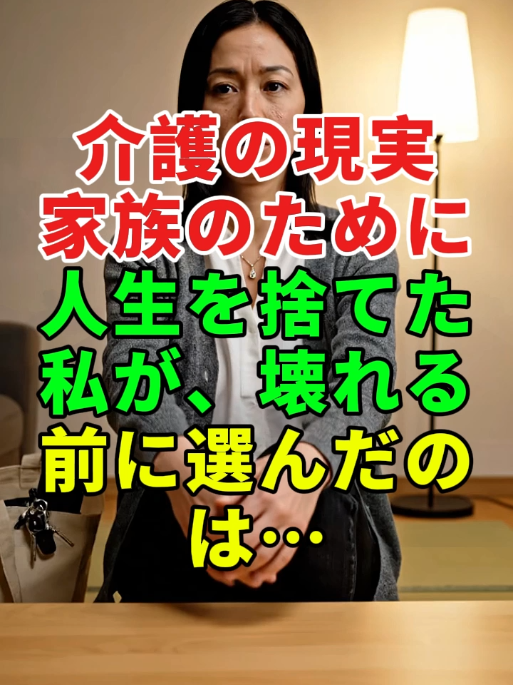 介護の現実——家族のために人生を捨てた私が、壊れる前に選んだのは…#ドラマ#実話 #実話ストーリー#人生#shorts