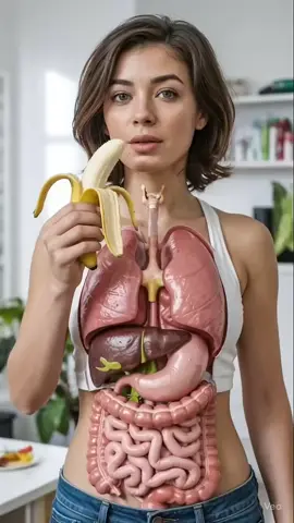 When You Eat Banana Inside The Human Body-Science In Motion  #anatomy #humanbody #3danimation