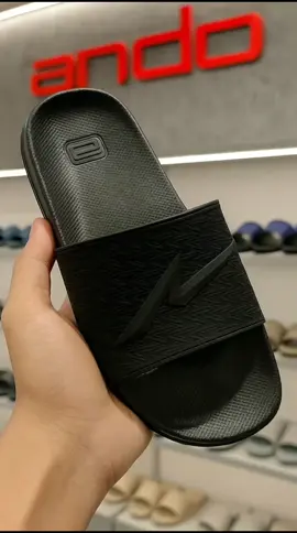 Ando - Sandal Selop Slip On Joss Pria Dewasa Hitam #sandalslipon #ando #eksklusif #outfitinspo #fyp 