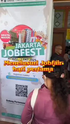 📣 BESOK TERAKHIR!! Kamu kelewatan datang hari ini?  Ga usah khawatir karena besok masih ada !  ✨Jangan lupa siapin CV terbaik kamu! Yuk, bareng-bareng ke Jobfest Jakarta Pusat, bertempat di; 🏙️ Gedung Pertemuan Pertamina 📍 Jl. Cempaka Putih Tengah XX B No.20B, Kec. Cemp. Putih, Kota Jakarta Pusat 🗓️ 30 September – 1 Oktober 2025 🕘 10:00-16.00 WIB ✨GRATIS MASUK✨ Follow Instagram @festivalnyarikerja dulu yuk, biar ga ketinggalan info! Untuk kamu yang akan menggunakan Transportasi umum; *Halte dan Stasiun terdekat dengan lokasi acara adalah : 🚎 Busway Naik koridor 2 (Jurusan Pulogadung – Monas) turun di Halte Pasar Cempaka 🚊KRL : kamu bisa turun di Stasiun Gang Sentiong 📌Kamu mau ikutan interview langsung di lokasi? Bisa banget!👇 Berikut daftar perusahaan yang membuka interview: - Amazone Dunia Rekreasi - Andalan Mitra Prestasi - Katamata - Shelter Indonesia *Lowongan interview langsung bisa dilihat di Instastory @festivalnyarikerja dan daftar Perusahaan yang berpartisipasi: • RAMEN YA • PRATAMA SINERGI DINAMIS • GRAB RENTAL • ANTERAJA • BAMBU CEMERLANG EKSPRES • MALL ARTHA GADING • OLYMPIC GROUP • SUMBERDAYA DIAN MANDIRI • REDDOORZ INDONESIA • BIRU SEMESTA ABADI • SATUAN HARAPAN INDONESIA • ANUGERAH BUMI SELOLIMAN • BINAJASA SUMBER SARANA • ARINA MULTIKARYA • AL WIHDAH JAYA SENTOSA • BINAMANDIRI MULIA JAYA • JARING SYNERGI MANDIRI • VALDO SUMBER DAYA MANDIRI • ALFAMART • SWAKARYA INSAN MANDIRI • PRIMAJASA TUNAS MANDIRI • SHIELD ON SERVICE TBK • DUTA SERPACK INTI • PRIMA KARYA SARANA SEJAHTERA • SINAR JERNIH SUKSESINDO • INDOMARCO PRISMATAMA • DODY MITRA • SINAR SOSRO GUNUNG SLAMAT • PPKD JAKARTA PUSAT • BP3MI • BANK NEGARA INDONESIA • BANK CENTRAL ASIA • BANK SINARMAS • CHAILEASE FINANCE INDONESIA • BPJS KETENAGAKERJAAN • PUSAT PASAR KERJA Pencari kerja diharuskan mendaftar untuk masuk via Jobfair.kemnaker.go.id dan instal aplikasi festivalnyarikerja di playstore untuk melamar kerja di dalam acara jobfair dengan scan QR Code lowongan (klik LINK di BIO) Kamu yang dari luar Jabodetabek atau luar daerah, tetap boleh datang ya! 👔Untuk pakaian kamu bisa berpakaian Sopan & Rapih Info lebih lanjut: Hotline: 021 5330 122 Whatsapp: 0855 888 7576 Ig: @festivalnyarikerja Tiktok/@festivalnyarikerja www.festivalnyarikerja.com #fyp #interview #kerjaberkatjobfair #lowongankerja #gratis 