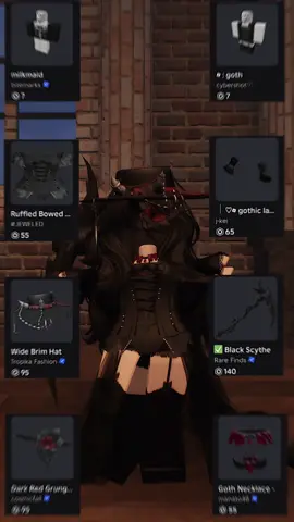 gothic outfit inspo 🕊️🗡️ #roblox #robloxoutfit #robloxedit #robloxfyp #fyp 