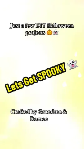 Every Halloween my granddaughter and I make a few Halloween decorations Dollar Tree DIY ideas, it’s fun and it’s great quality time together 🎃👻🦇🕷️#family #halloween #grandma #genx #spookyseason @B🖤 
