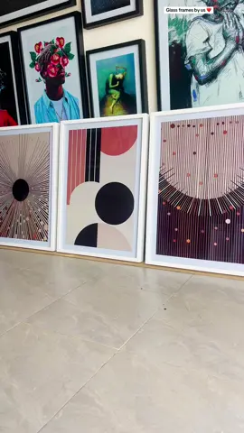 Below is our glass frames size /price breakdown: A3(35 by 45cm) @ksh 3500 A2(45 by 65cm) @ksh 4500 A1(65 by 85cm) @ksh 6500 A0(85 by 118cm) @ksh 12900 150 by 100cm @ksh 18900. ✅We accept custom orders in the below dimensions: .Size - we accept custom sizes meaning we can go as big or small as you’d like. .Frame color- You can always advise on any color you’d like your floating and glass frames painted since we do our own paint mixing and can achieve any color and shade. .Custom arts - the artworks do not necessarily have to be from our page - you can always share your inspos or family photos and we’ll get the job done ! .Frame thickness can as well be customized to your liking at an extra cost. ✅Wells Fargo are our trusted partners for outside Nairobi deliveries - your pieces get to you in perfect condition,doorstep deliveries available as well outside Nairobi. ✅Delivery charges within Nairobi vary with location. ✅Our pieces come ready to hang with all installation hardware included for easy self-installation. ✅Installation services available at ksh 300-500 depending on size.  ✅Perfect finish on both the back and front sides of our pieces - the back is well covered with a black lining for presentability, just as you like it ! DM us or call/whatsapp 0796667936 for orders / queries. #art #wallart #modernart #abstractart #interiordecoration 