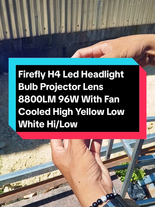 Firefly H4 Led Headlight Bulb Projector Lens 8800LM 96W With Fan Cooled High Yellow Low White Hi/Lo 1Pcs #FireflyH4ledheadlightbulbprojector #followers #highlights #everyone #friends 