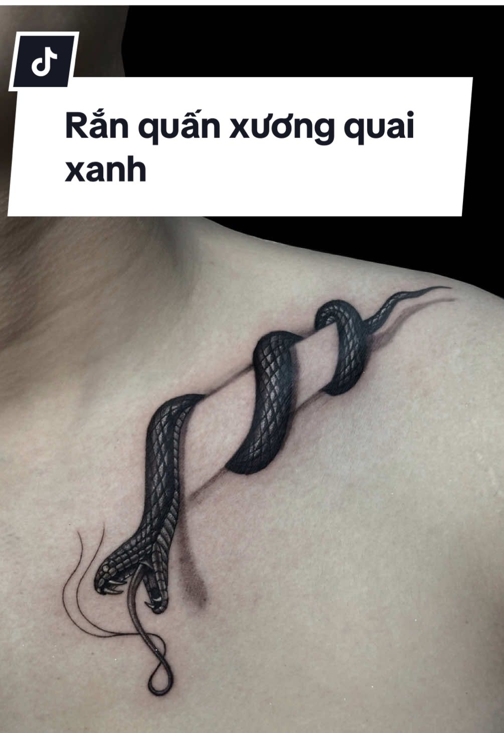 Mn xăm ủng hộ e lợp lại cái mái tôn ạ , hình xăm rắn quấn xương quai xanh #tiemxamhue #xămhinhhue #tattoo #minitattoo #xăm_hình_nghệ_thuật 