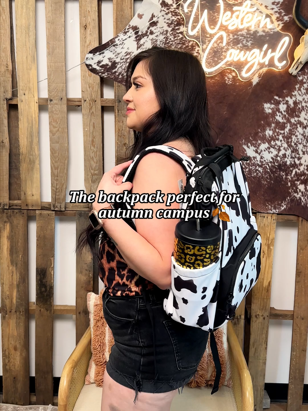 The backpack perfect for autumn campus#western #westerncowgirl #backpack