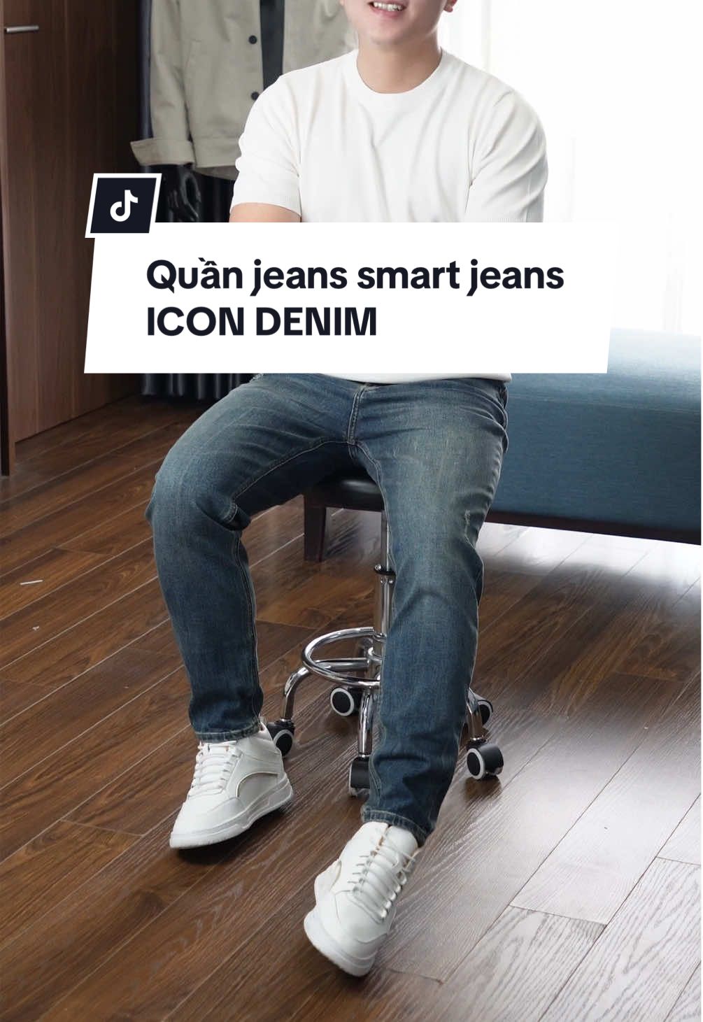 Quần jeans siêu co giãn thoải mái mặc cả ngày dài #ICONDENIM #smartjeans #quanjeanslimfit #slimfitjeans #quanjeannam 